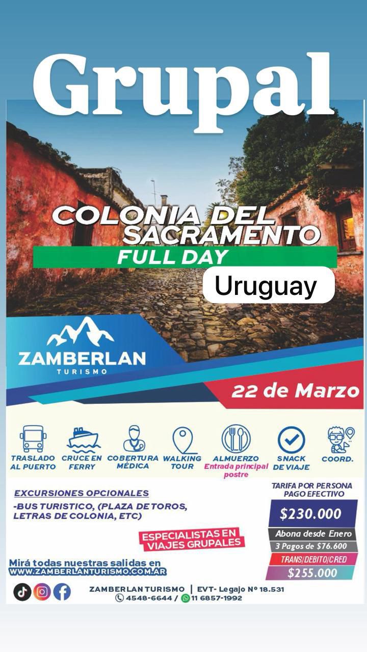 Colonia del sacramento 22 de Marzo